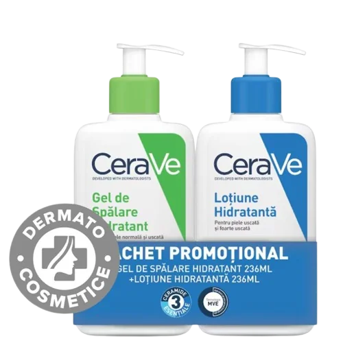Pachet Lotiune hidratanta 236ml + Gel de spalare hidratant 236ml, CeraVe