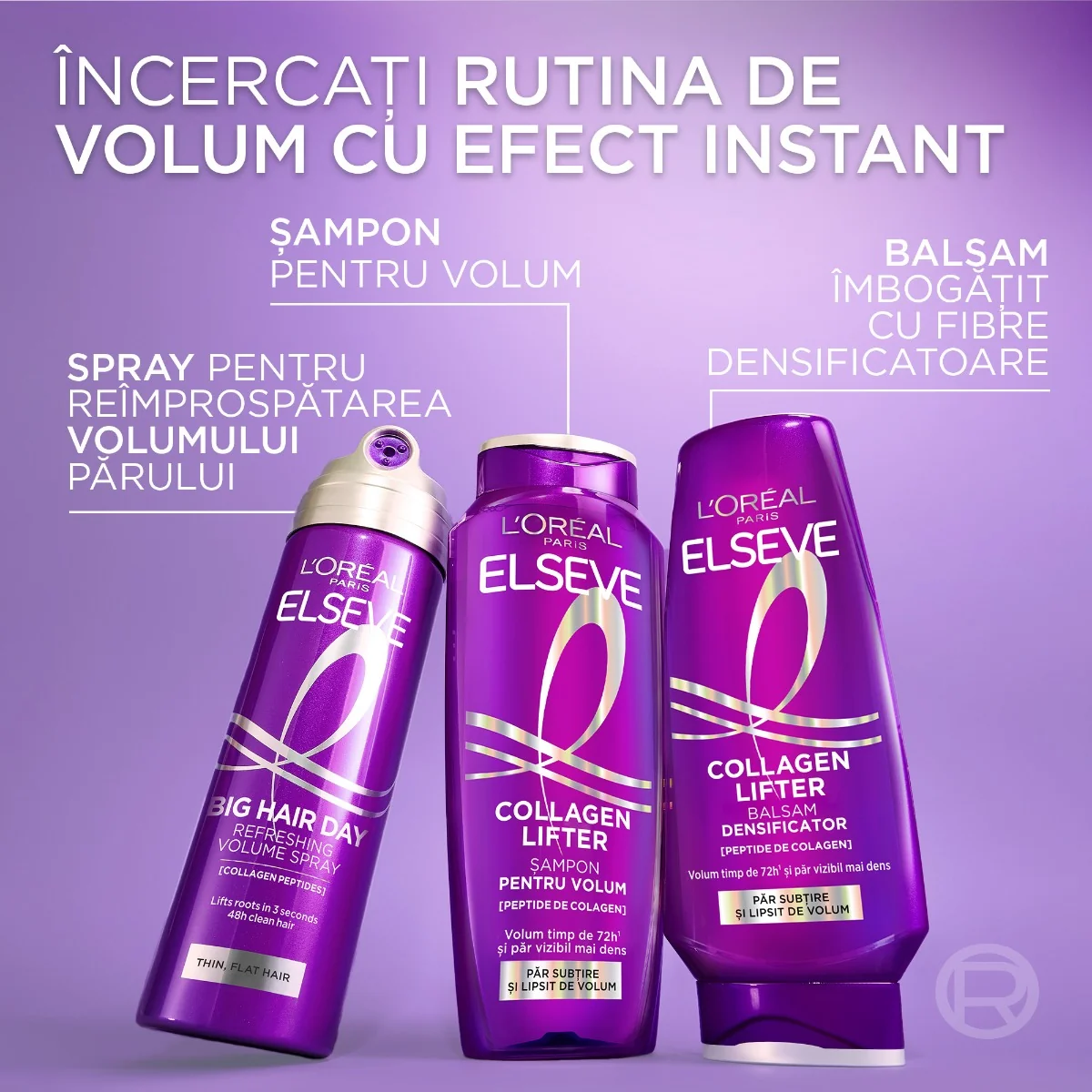 Sampon pentru volum Collagen Lifter, 250ml, Elseve