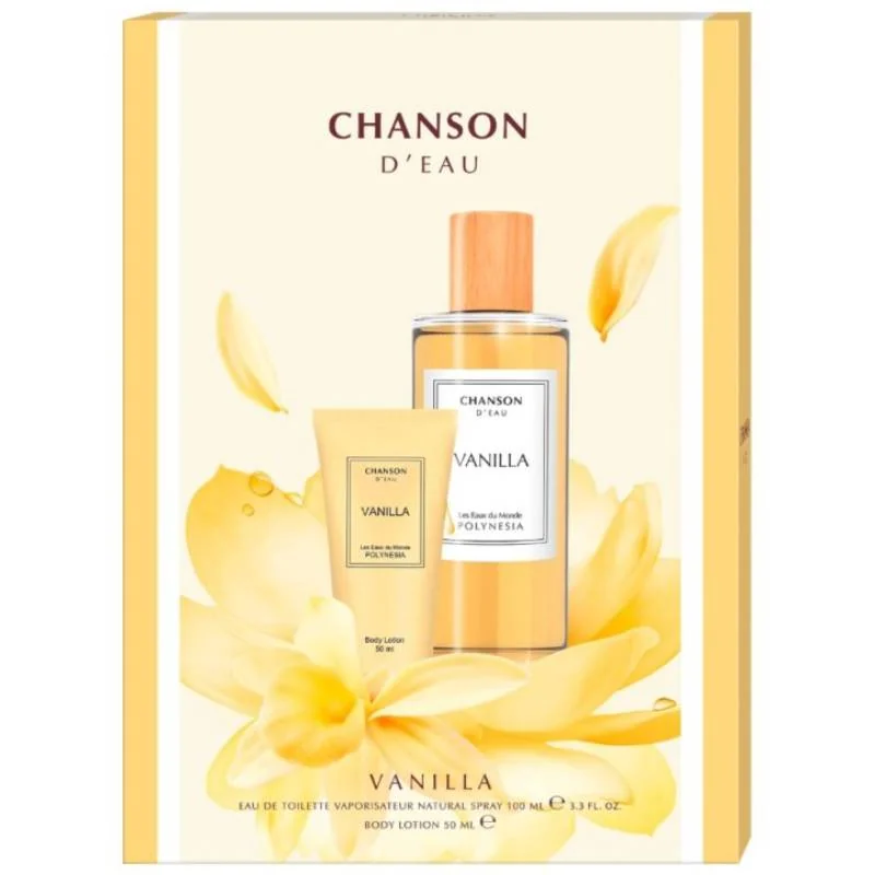 Set pentru femei Apa de toaleta 100ml + Lotiune de corp 50ml Vanilla, Chanson D'Eau