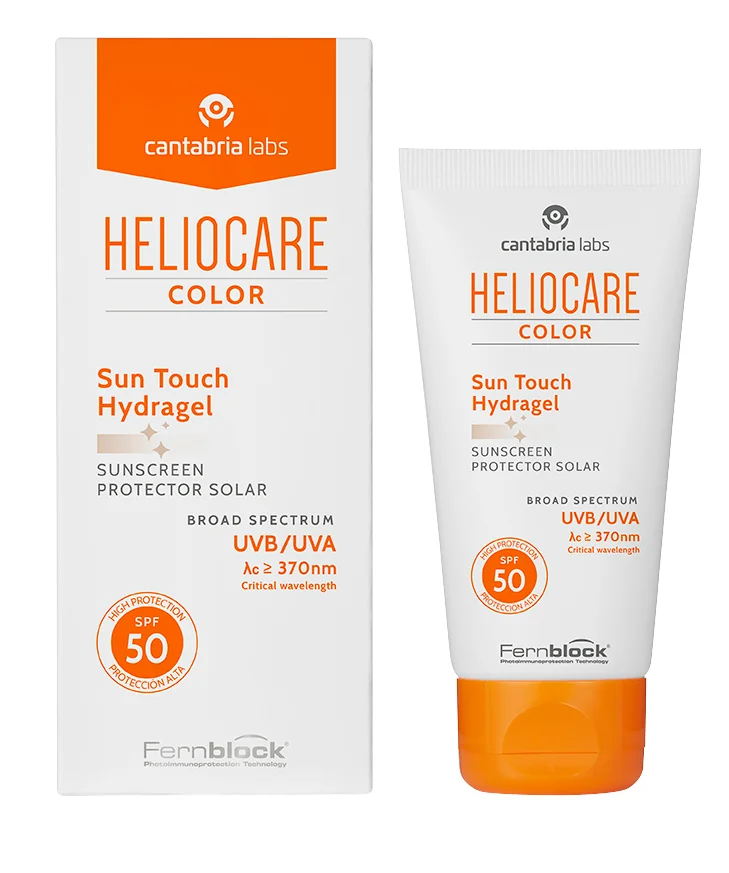 Gel protectie solara Color Touch Hydragel cu SPF50 Heliocare, 50ml, Cantabria Labs