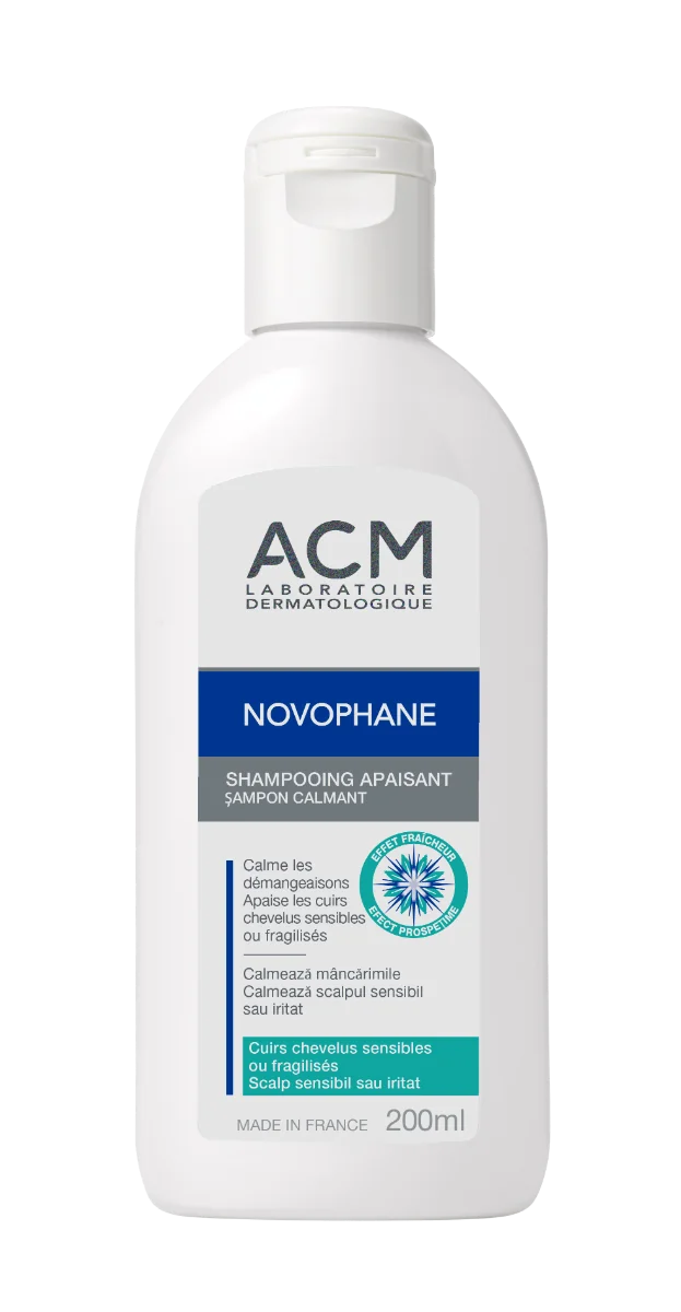 Sampon calmant pentru scalp sensibil sau iritat Novophane, 200ml, ACM