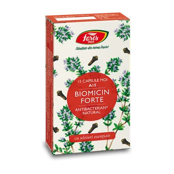 Biomicin Forte, 15 capsule, Fares
