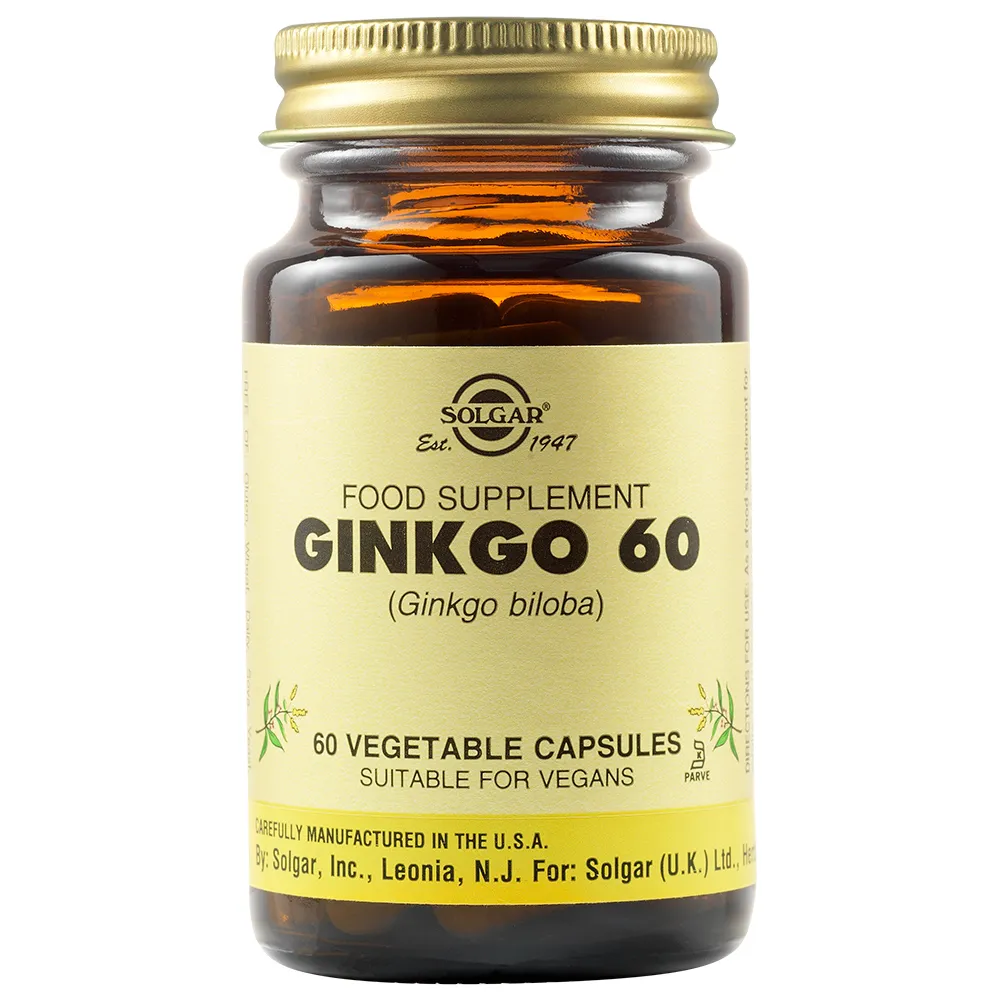 Ginkgo Biloba 60, 60 capsule, Solgar