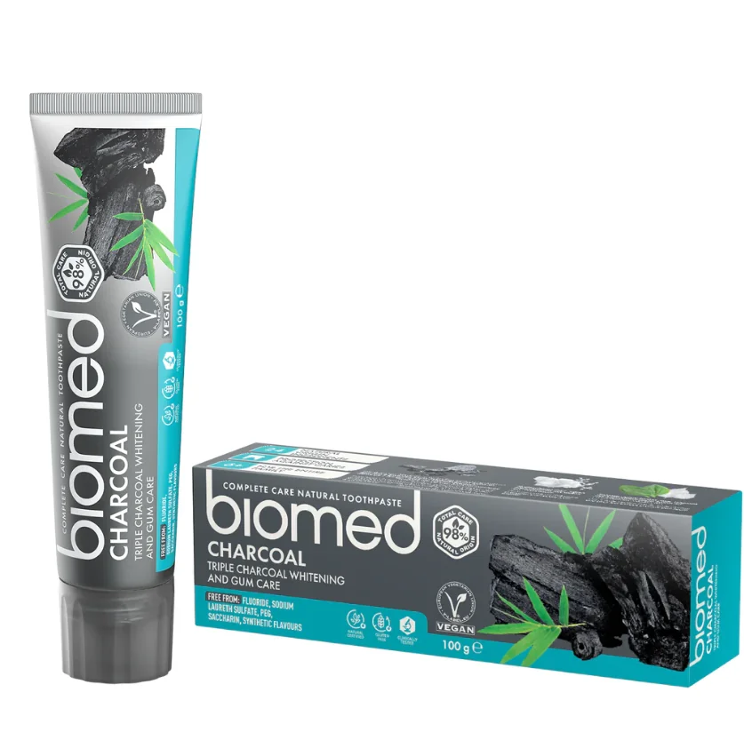 Pasta de dinti Charcoal, 75ml, Biomed
