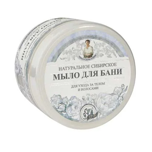 Sapun natural alb pentru corp si par, 500ml, Bunica Agafia