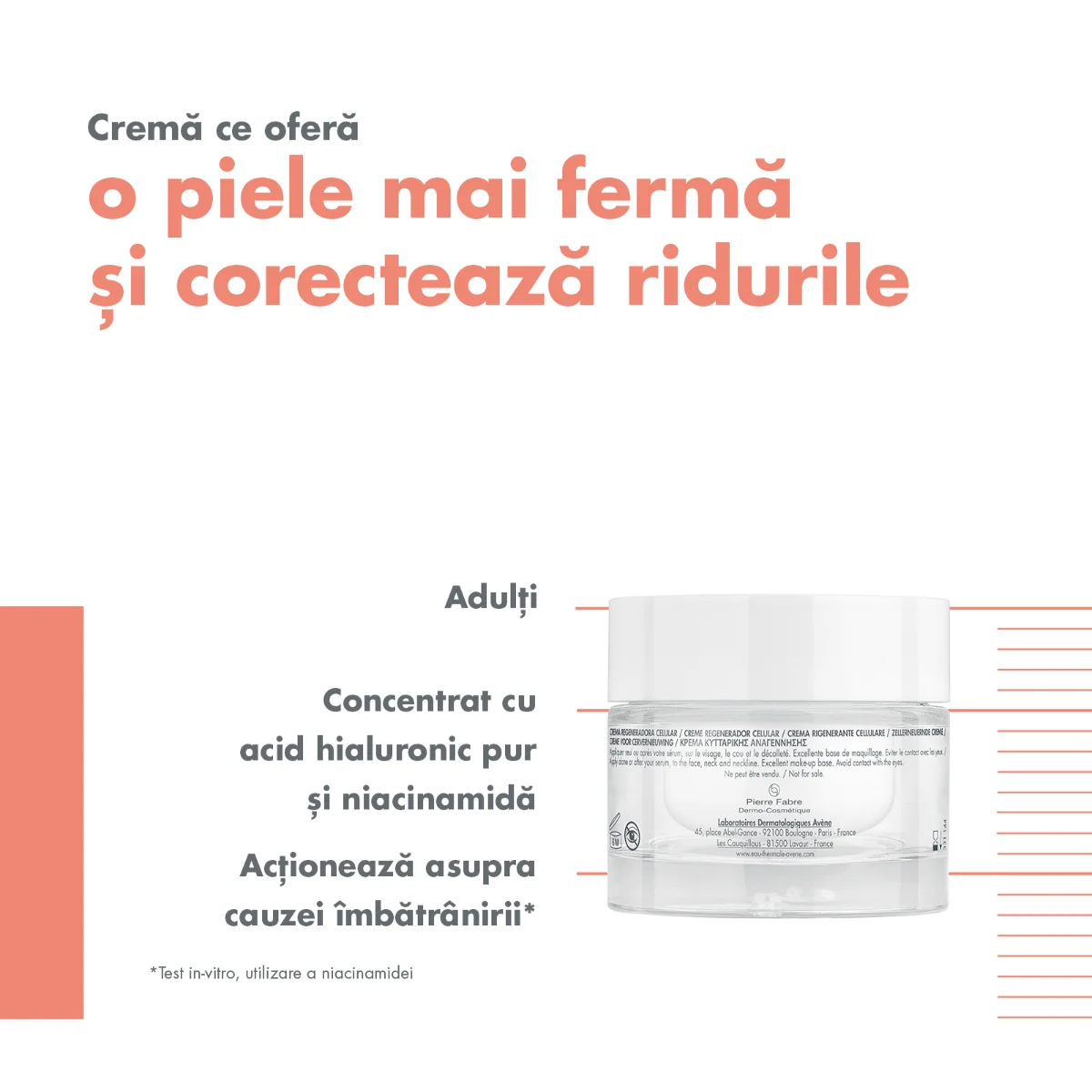 Crema pentru regenerarea celulara Hyaluron Activ B3, 50ml, Avene