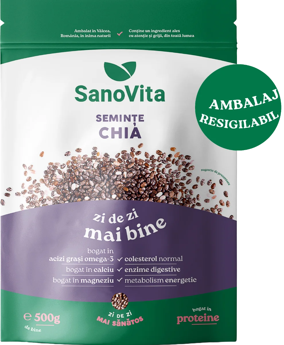 Seminte de chia, 500g, SanoVita