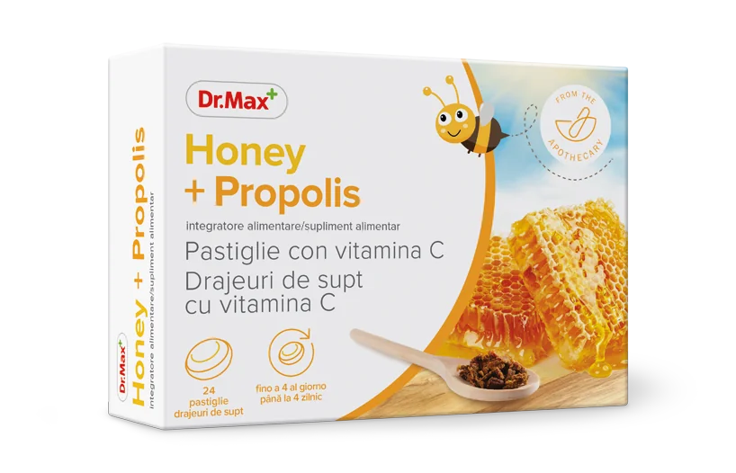 Dr. Max Honey&Propolis, 24 drajeuri