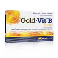 Complex vitamina B12 B6 B1 acid folic Forte Gold Vit B, 60 tablete, Olimp Labs