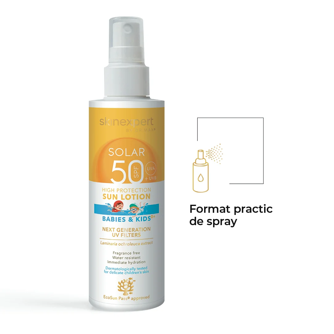 Skinexpert by Dr. Max® Solar Lotiune spray pentru copii SPF50, 200ml
