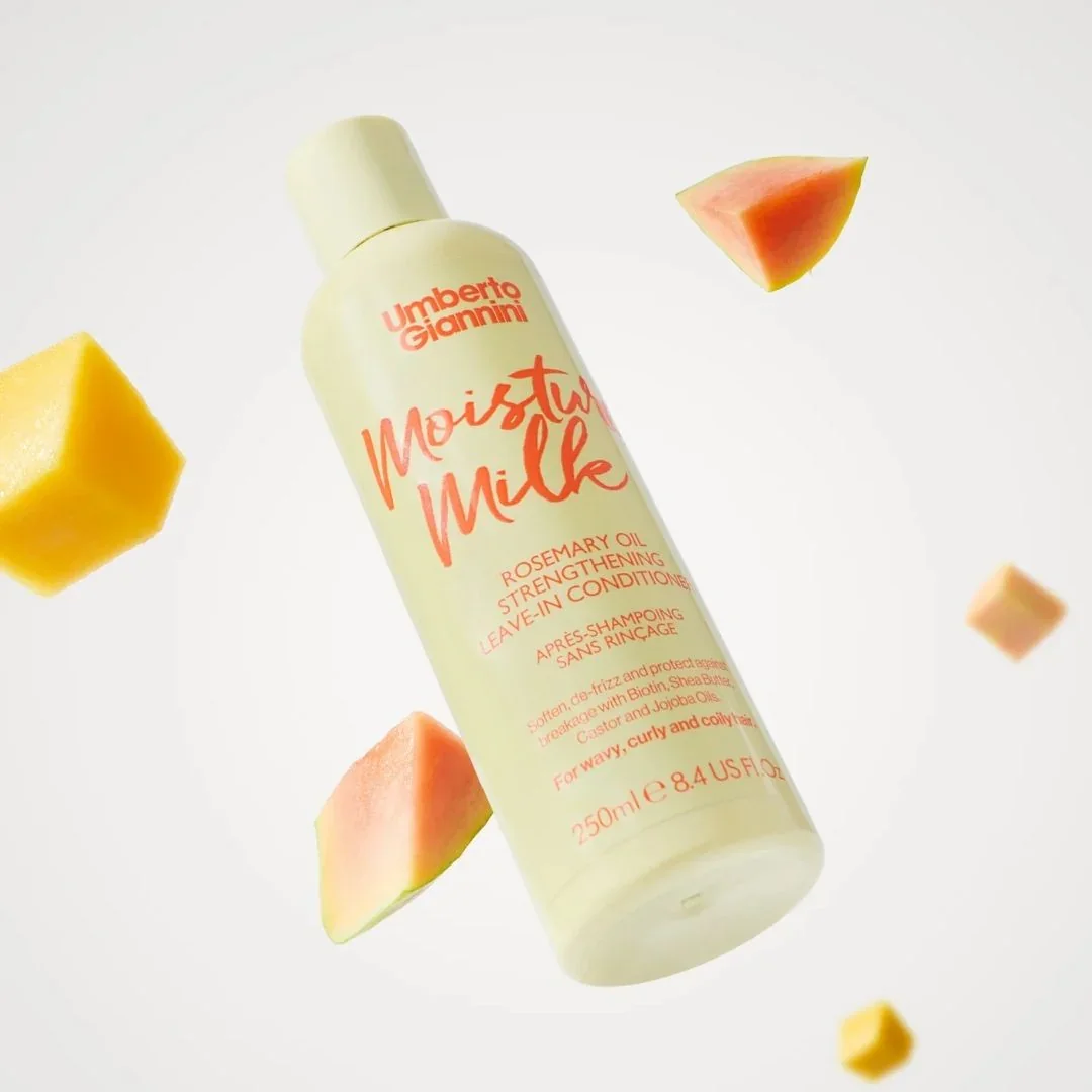 Balsam leave-in fortifiant cu ulei de Rozmarin Moisture Milk Strong Curls, 250ml, Umberto Giannini