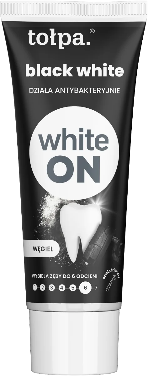 Pasta de dinti pentru albire White ON Black, 20ml, Tolpa