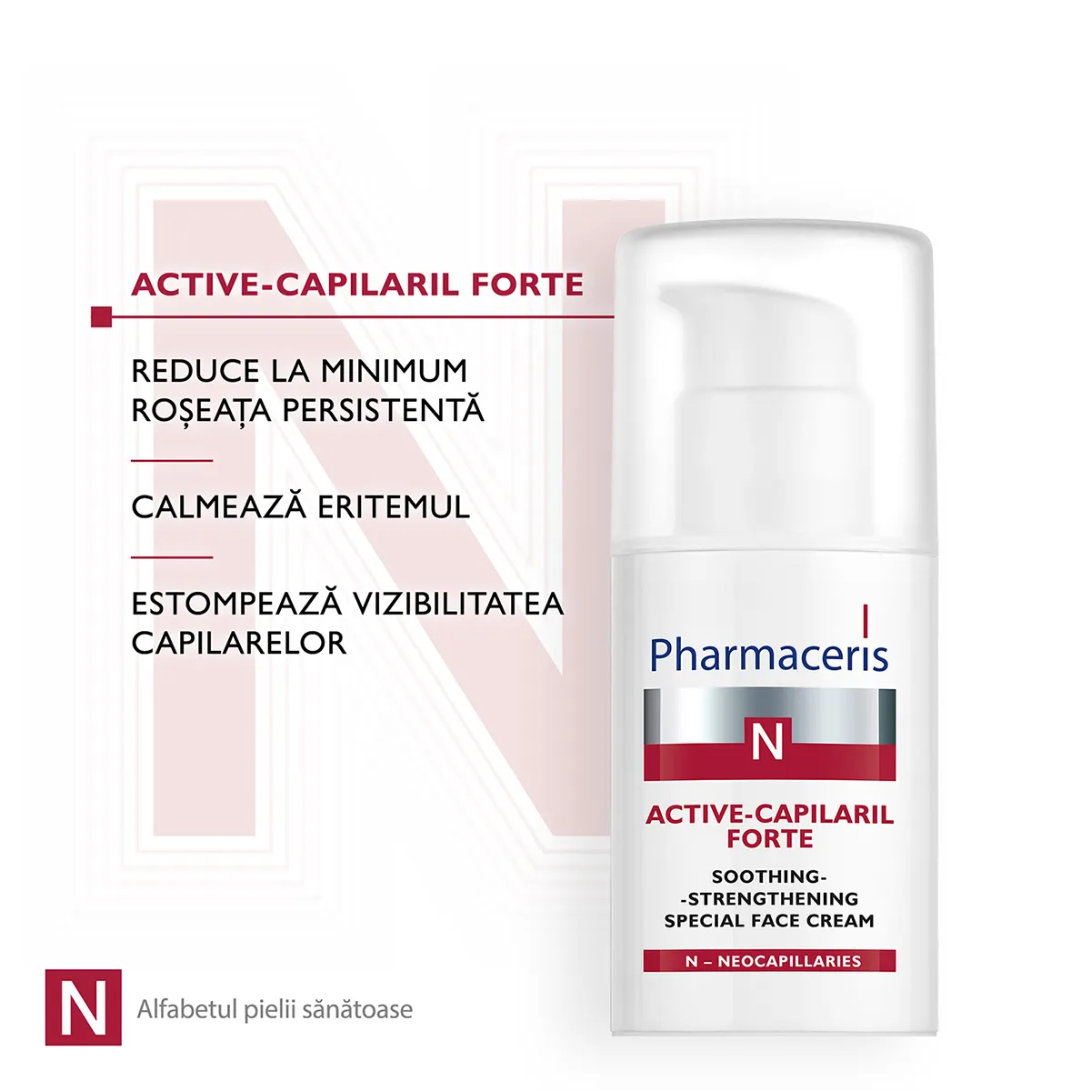 Crema calmanta pentru fata Active-Capilaril N, 30ml, Pharmaceris 