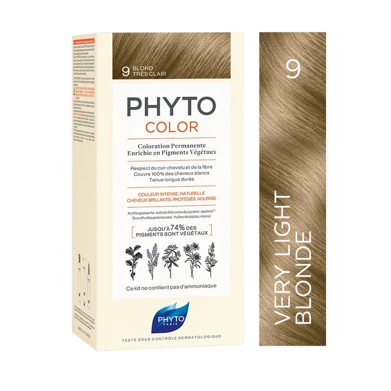 Vopsea par 9 Very Light Blond Phytocolor, 50ml, Phyto