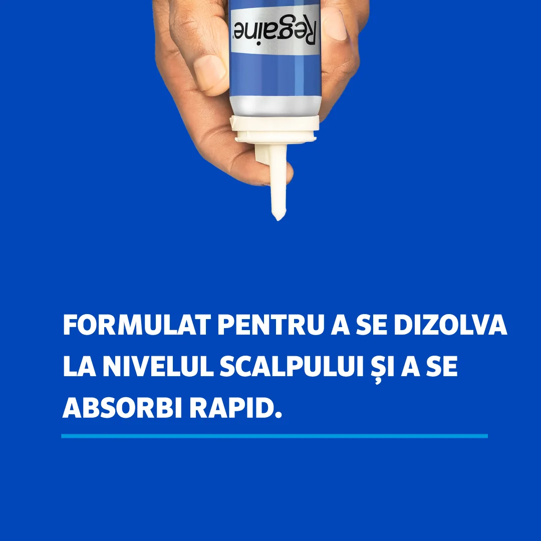 Regaine spuma cutanata impotriva caderii parului 50 mg/g, 60 gr, Johnson&Johnson