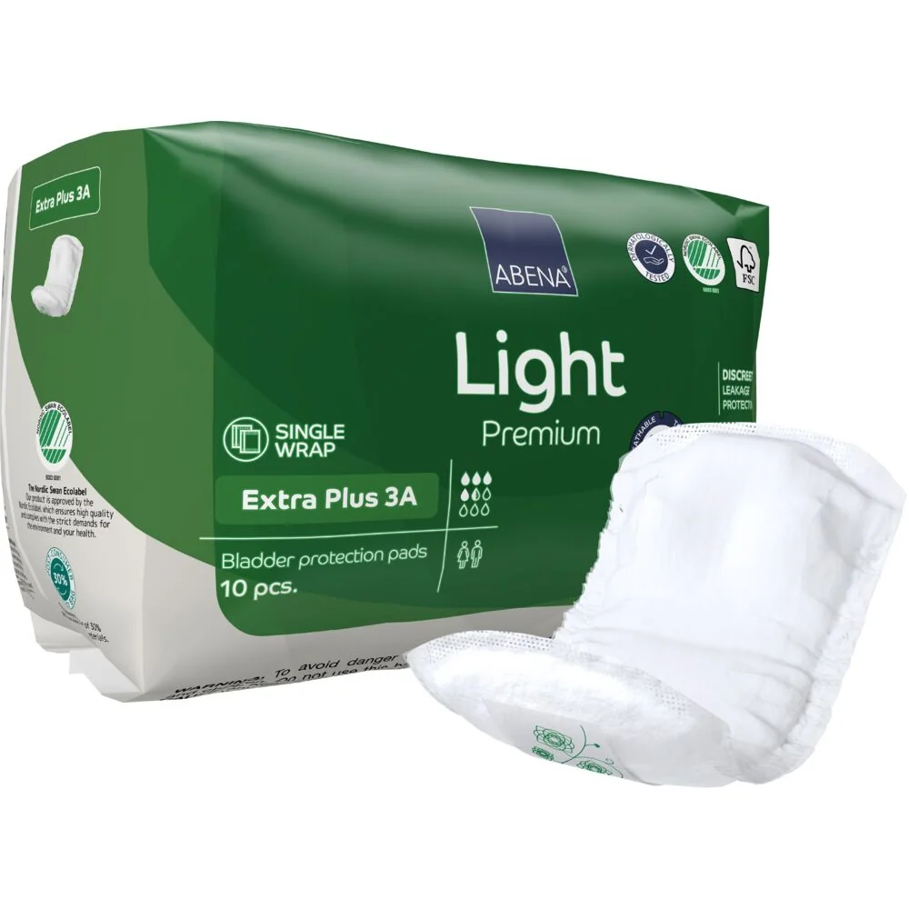 Absorbante anatomice incontinenta moderata Premium Extra Plus 3A cu absorbtie 650ml, 10 bucati, Abena