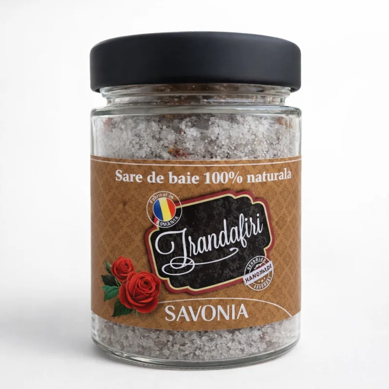 Sare de baie cu trandafiri, 350g, Savonia