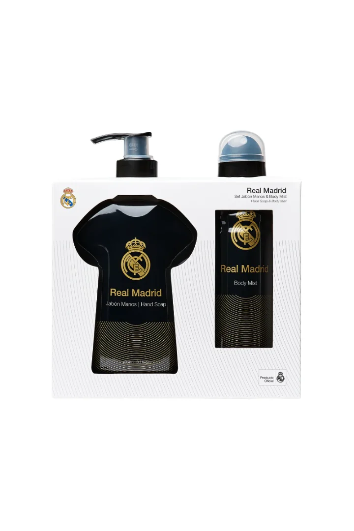 Set cadou cosmetice baie si corp pentru barbati, 2 articole, Real Madrid