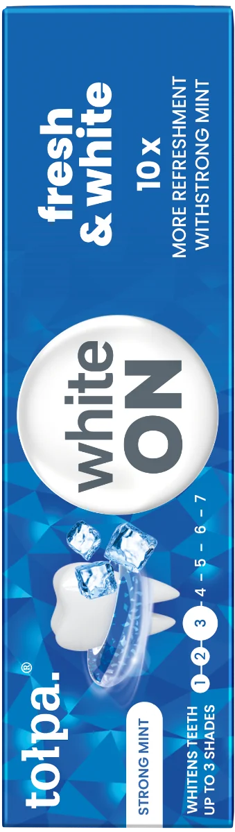 Pasta de dinti Strong Mint White ON, 75ml, Tolpa