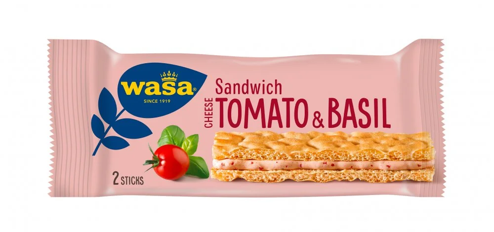 Sandwich cu branza rosii si busuioc, 40g, Wasa
