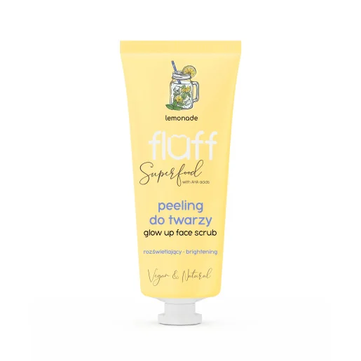 Scrub pentru iluminare cu limonada Glow Up Face, 75ml, Fluff