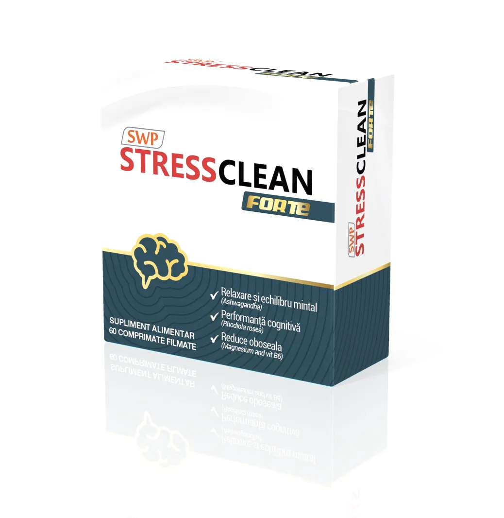 Stressclean Forte, 60 comprimate, Sun Wave Pharma