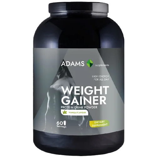 Weight Gainer cu aroma de vanilie, 3000g, Adams Vision