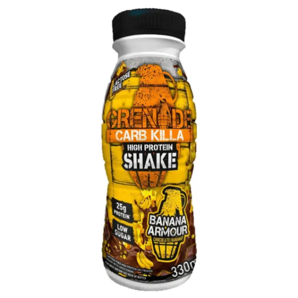 Shake proteic cu aroma de banane Carb Killa Protein Shake, 330ml, GNC Grenade