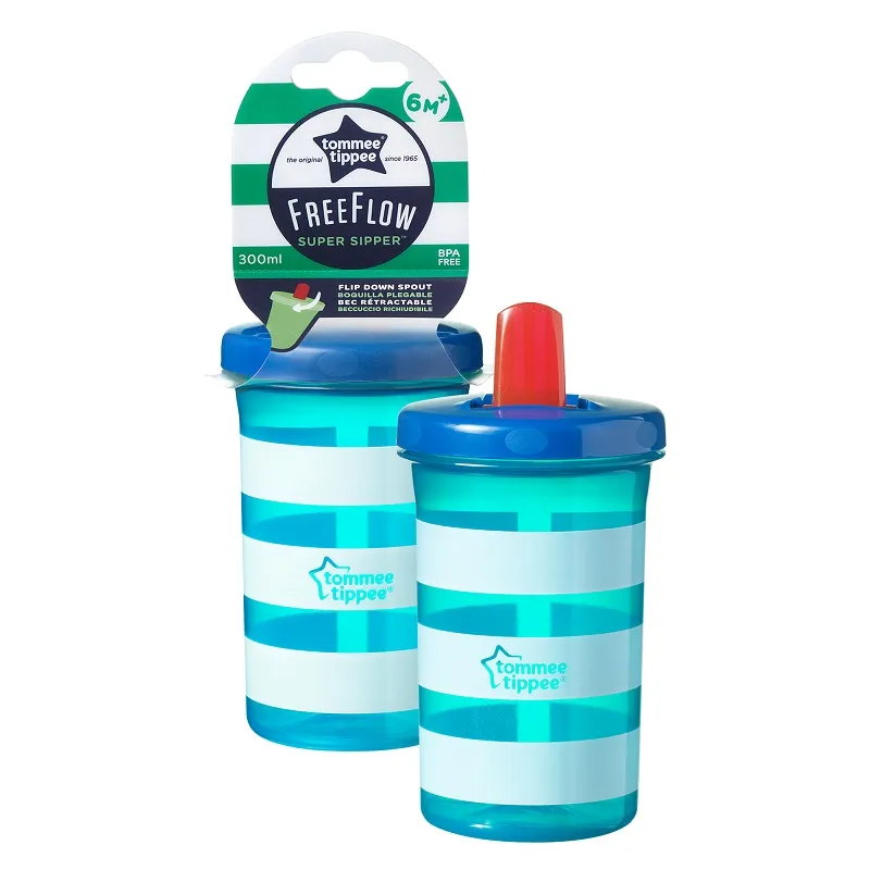 Cana albastra Super Sipper 6 luni+, 300ml, Tommee Tippee