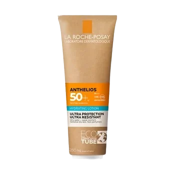 Lotiune hidratanta cu protectie solara SPF 50+ fata si corp piele sensibila Eco Tube Anthelios, 250ml, La Roche-Posay