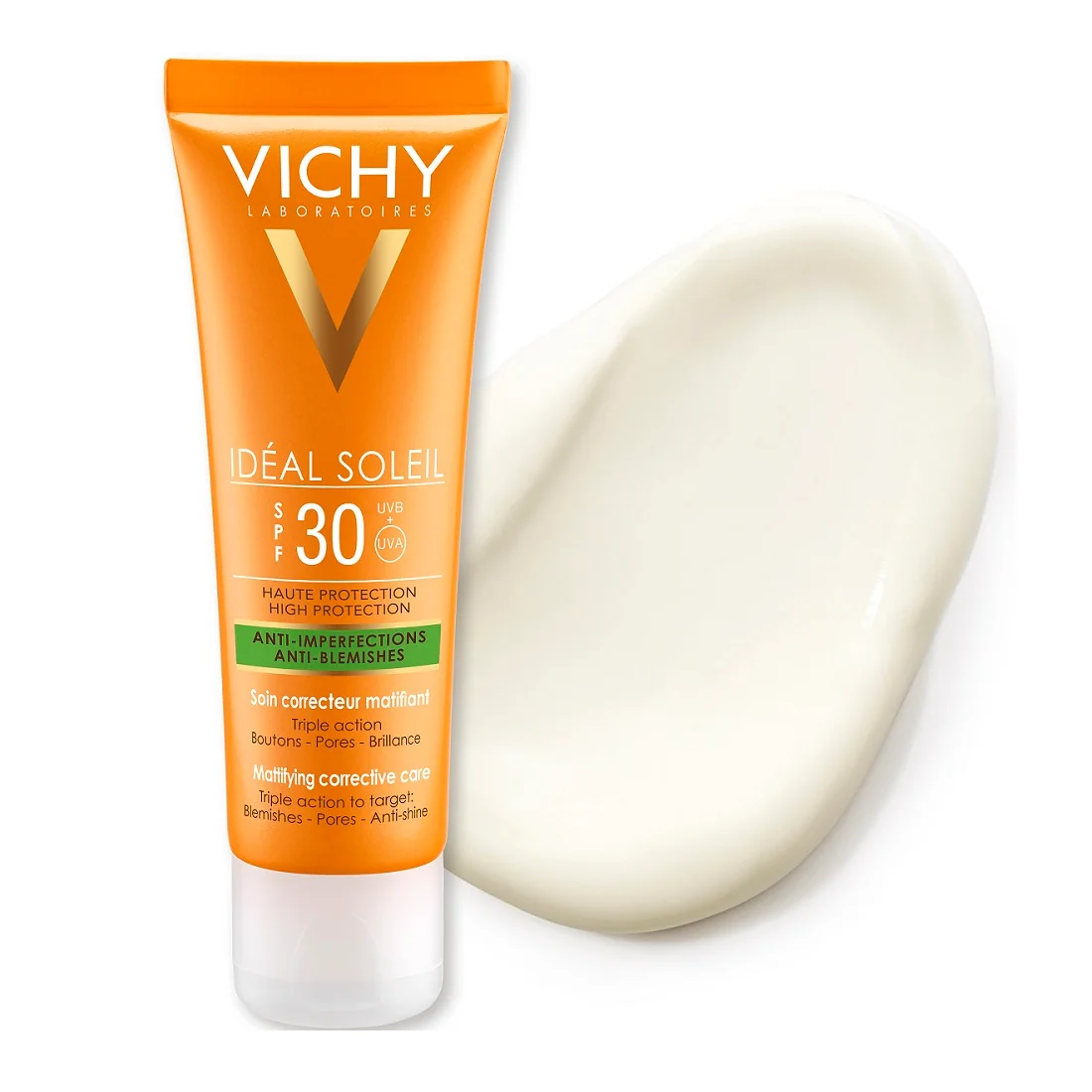Crema corectoare matifianta 3 in 1 Ideal Soleil, SPF30, 50ml, Vichy