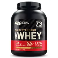 Proteine din zer 100% Whey Gold Standard cu aroma de caramel, 2.27kg, Optimum Nutrition
