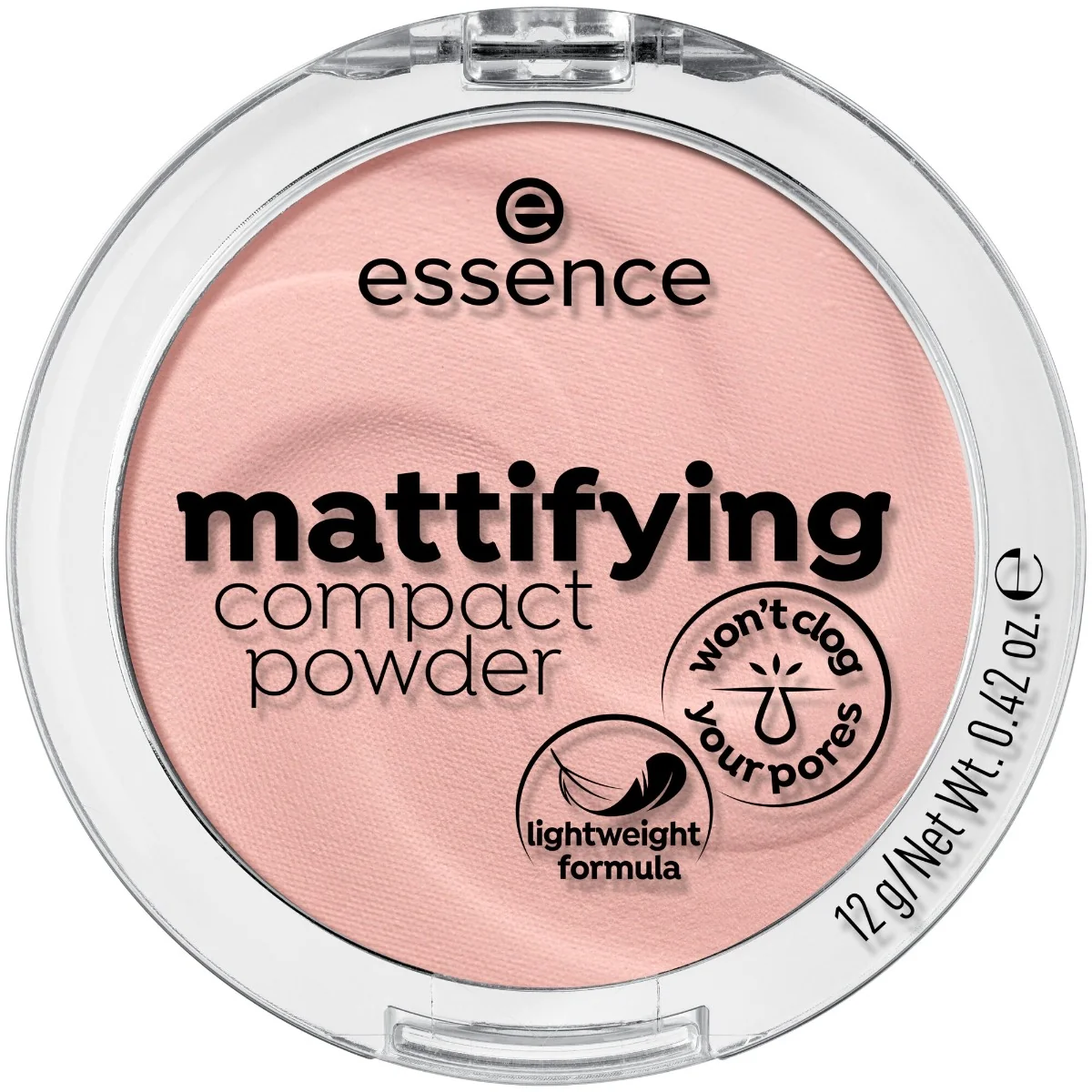 Pudra compacta matifianta 10 - Light Beige, 12g, Essence