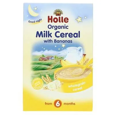 Cereale cu lapte si banane +6 luni, 250g, Holle Baby Food