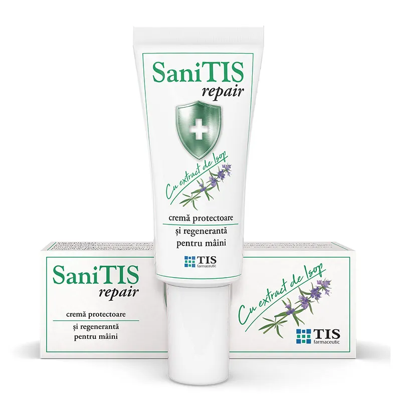 Crema protectoare pentru maini SaniTIS Repair, 20ml, Tis Farmaceutic