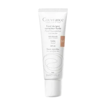 Fond de ten fluid corector Nuanta 3 Beige Sand SPF20 Couvrance, 30ml, Avene
