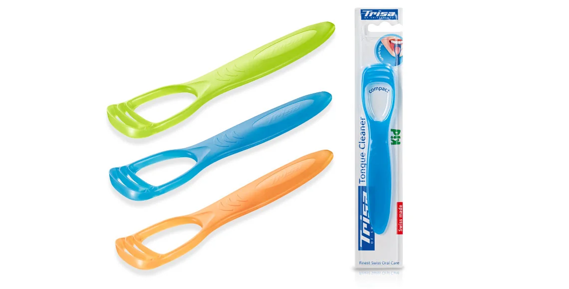 Dispozitiv profesional pentru curatarea limbii copiilor, 1 bucata, Trisa