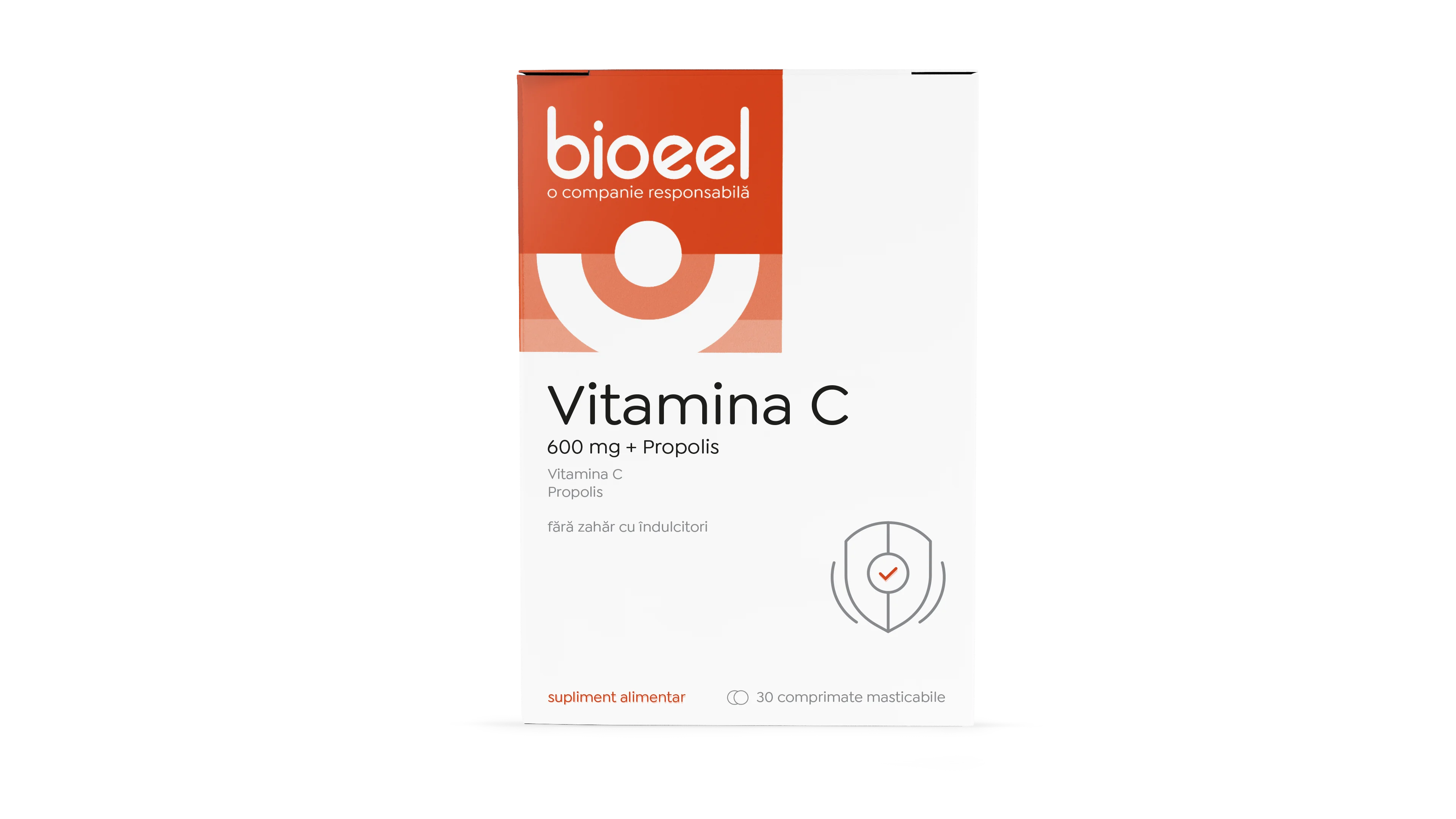 Vitamina C cu propolis 600mg, 30 comprimate, Bioeel