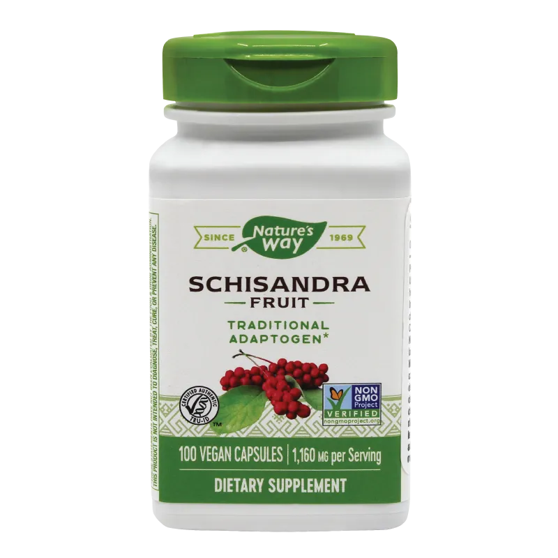 Schisandra 580mg, 100 capsule vegetale, Nature's Way®