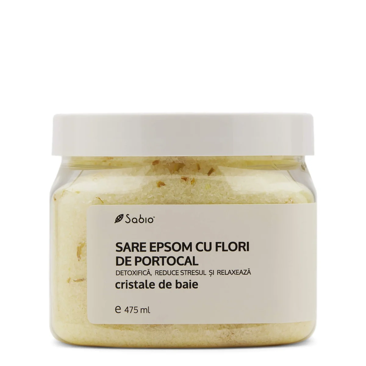 Sare Epsom cu flori de portocal, 475ml, Sabio