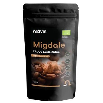 Migdale crude ecologice, 125g, Niavis