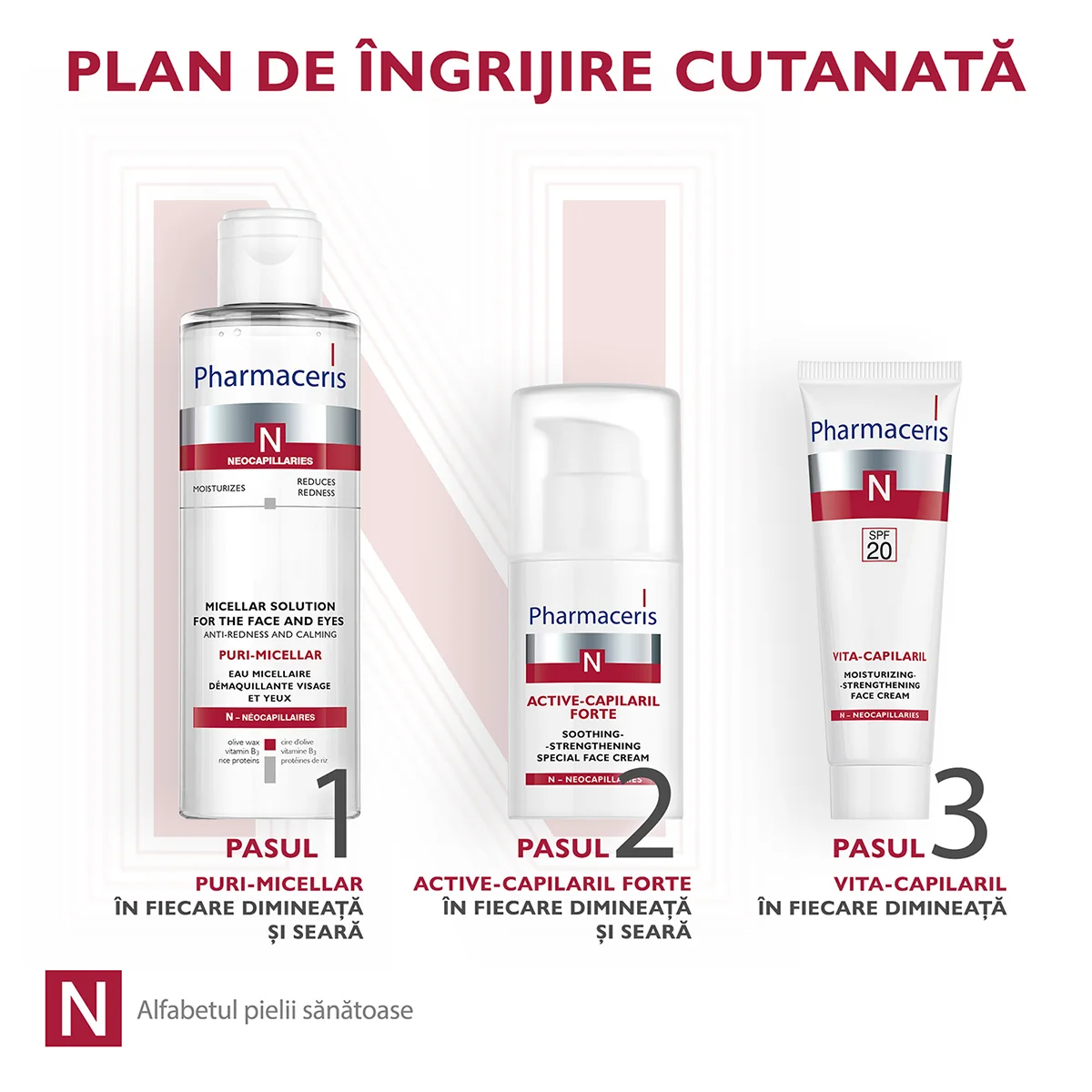 Crema calmanta pentru fata Active-Capilaril N, 30ml, Pharmaceris