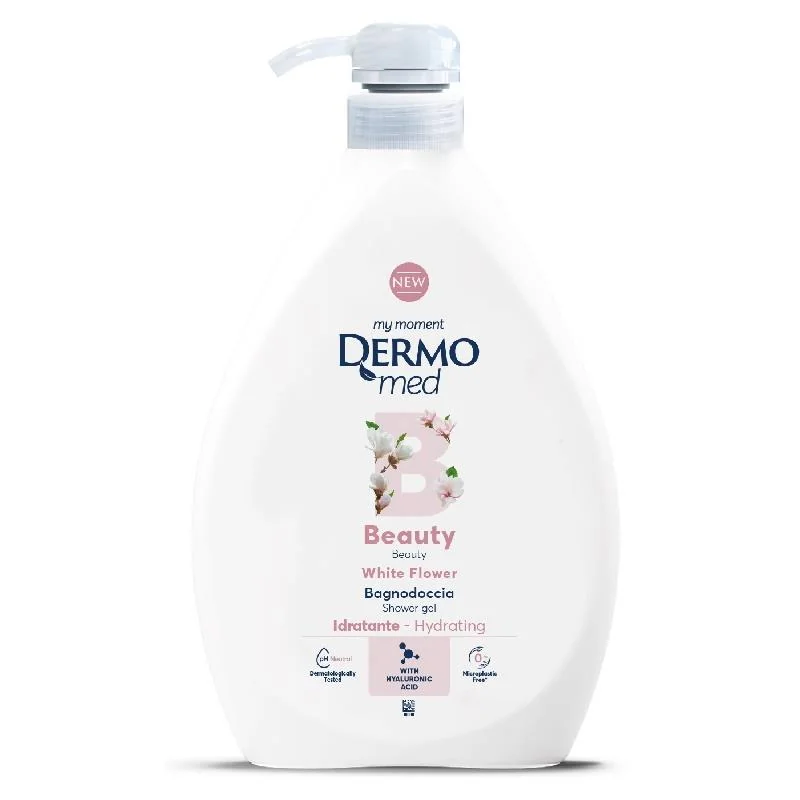 Gel de dus White Flower Beauty, 1000ml, Dermomed