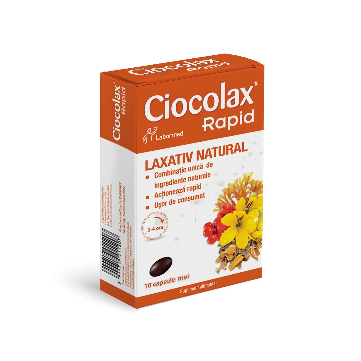 Ciocolax Rapid, 10 capsule, Labormed