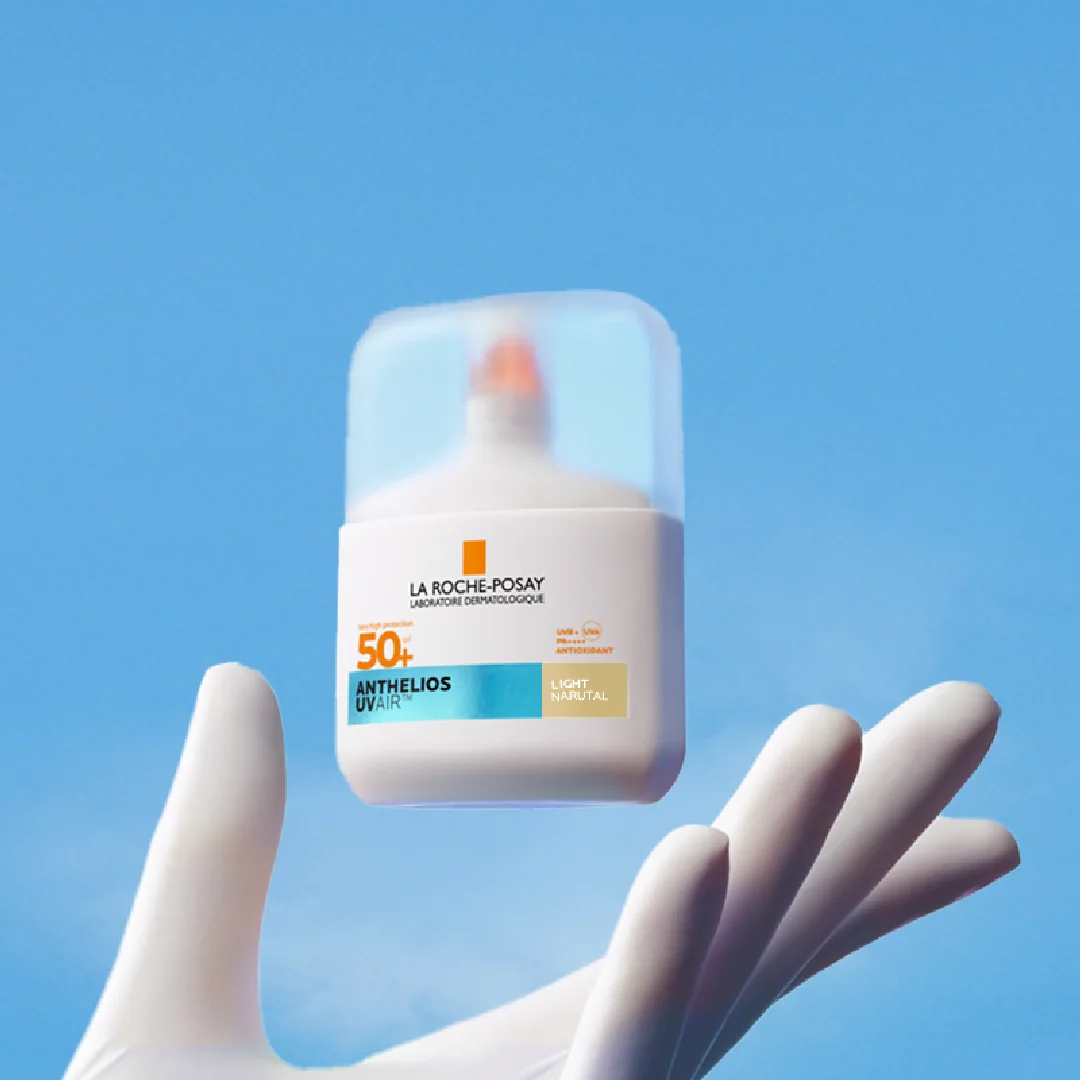 Serum solar impotriva radiatiilor UV si a poluarii cu nuanta deschisa natural SPF50+ Anthelios UVAir, 50ml, La Roche-Posay