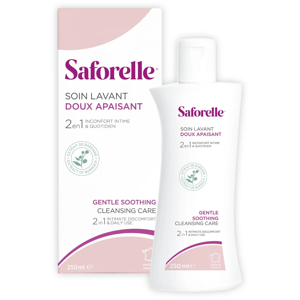 Gel ingrijire intima si corporala cu extract de brusture, 250ml, Saforelle