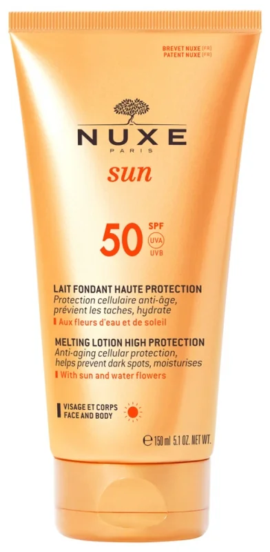 Lotiune cu protectie solara pentru fata si corp SPF50, 150ml, Nuxe