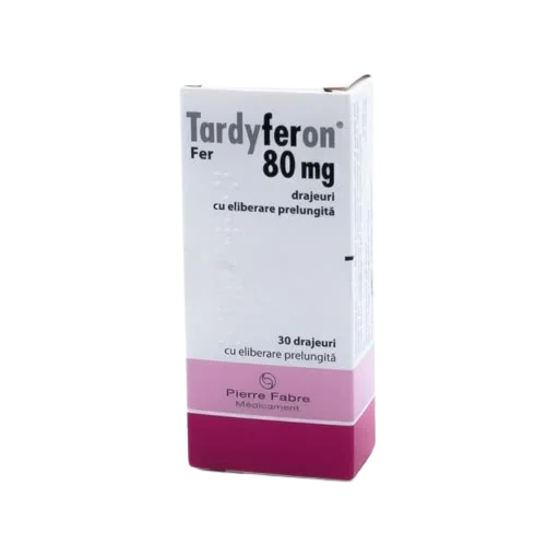 Tardyferon folic, 30 drajeuri, Pierre Fabre