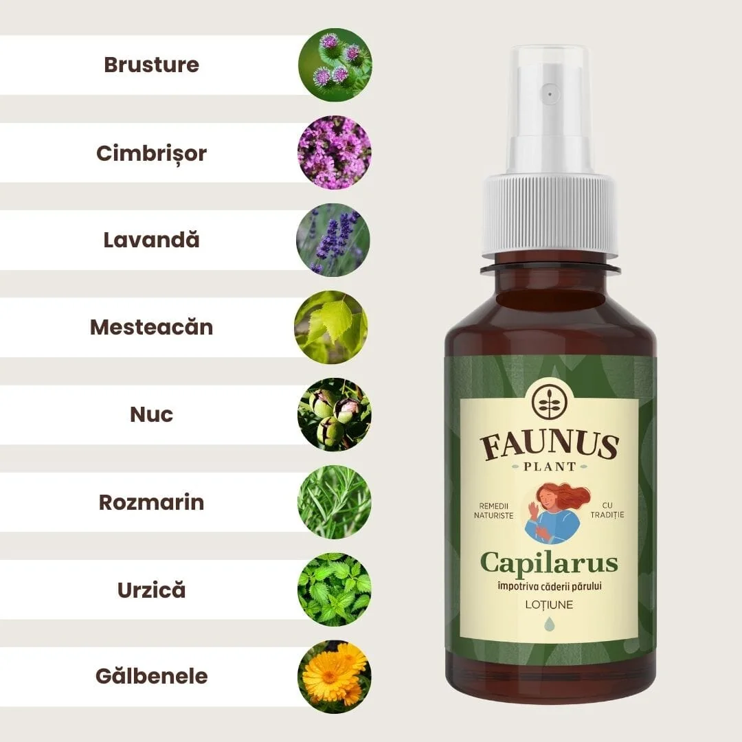 Lotiune pentru caderea parului Capilarus, 200ml, Faunus Plant