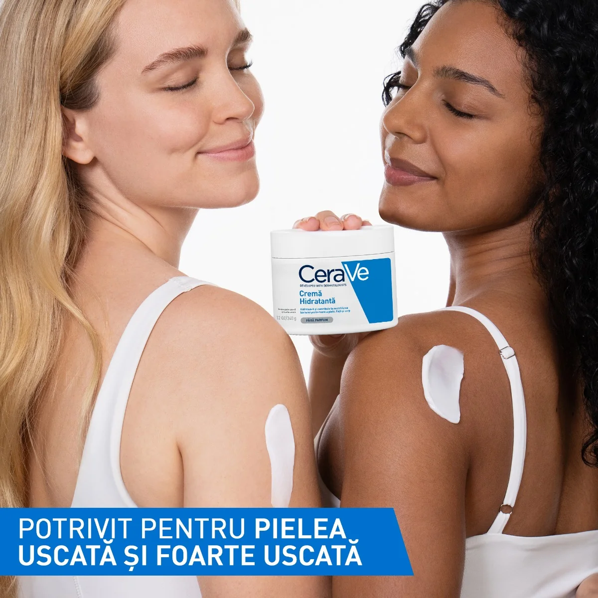 Crema hidratanta pentru fata si corp piele uscata si foarte uscata, 340g, CeraVe